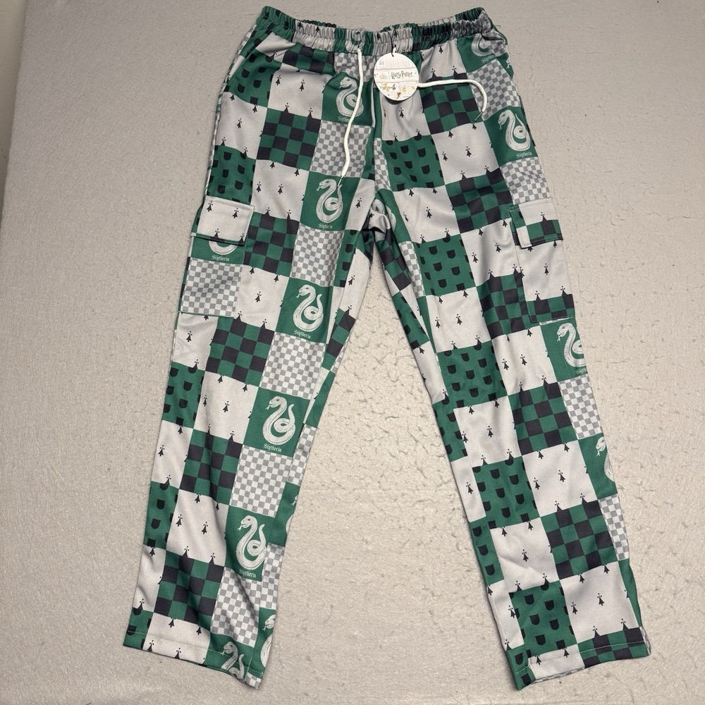 ROMWE Harry Potter Slytherin XL Cargo Sleeping Pants All Over Print AOP